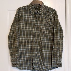 Eddie Bauer Mens Plaid Button Up Medium